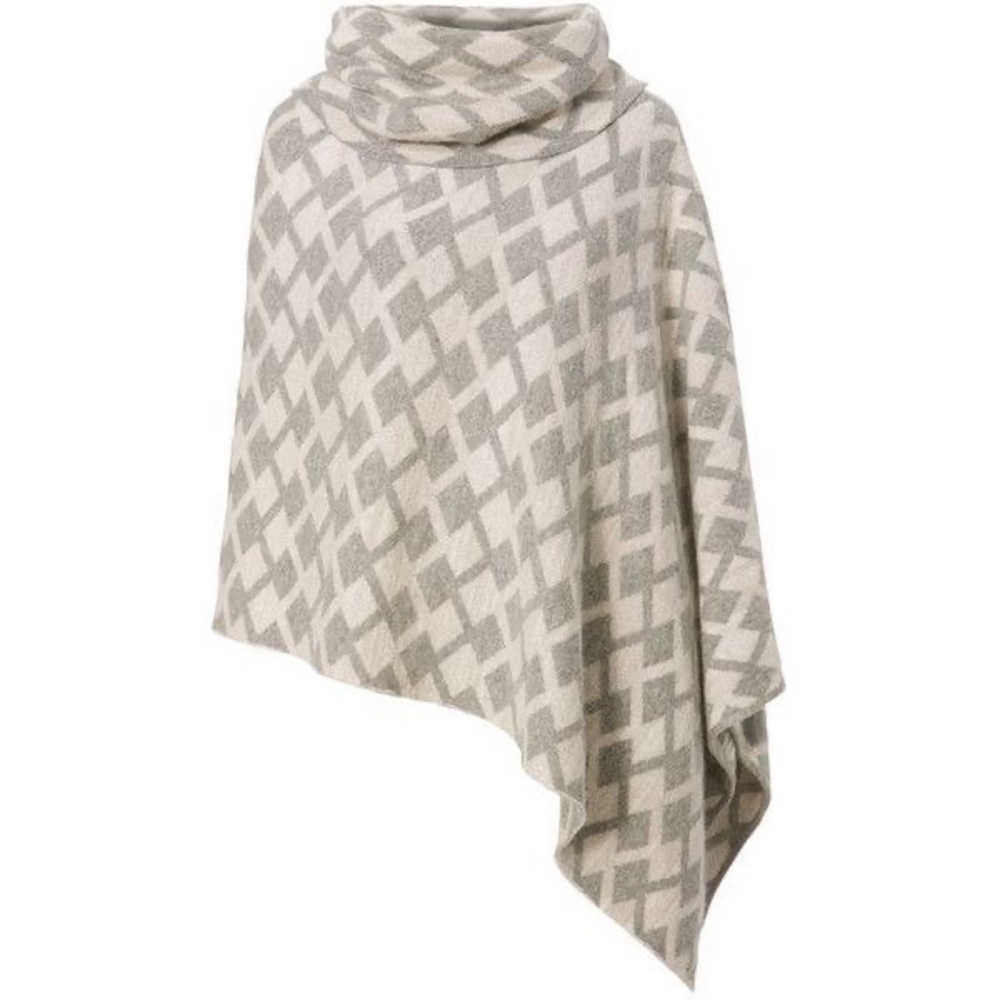 Portolano Lurex Cowl Neck Poncho